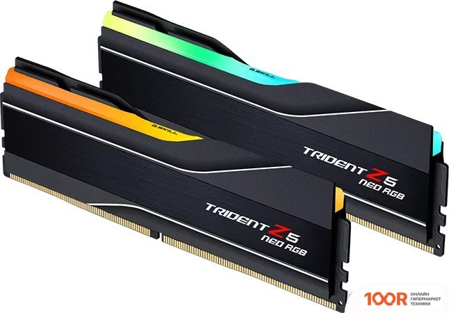 Оперативная память G.Skill TRIDENT Z5 NEO RGB 2X32ГБ DDR5 6000МГЦ F5-6000J3036G32GX2-TZ5NR (220042)