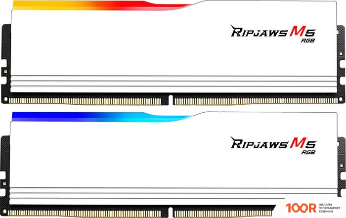 Оперативная память G.Skill RIPJAWS M5 RGB 2X32ГБ DDR5 6400 МГЦ F5-6400J3239G32GX2-RM5RW (219777)