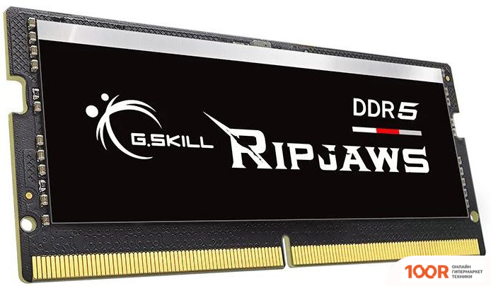 Оперативная память G.Skill RIPJAWS 32ГБ DDR5 SODIMM 4800 МГЦ F5-4800S4039A32GX1-RS (219714)