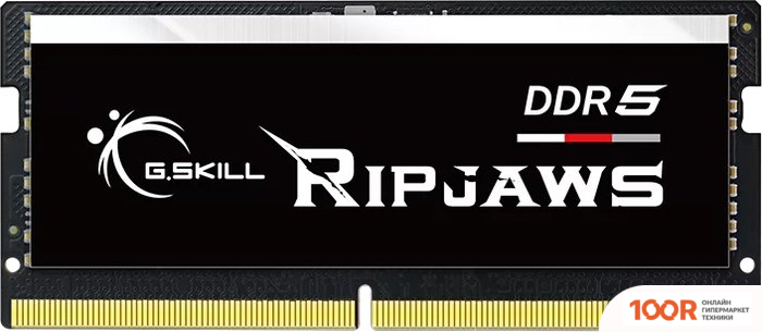 Оперативная память G.Skill RIPJAWS 16ГБ DDR5 SODIMM 4800МГЦ F5-4800S4039A16GX1-RS (219706)