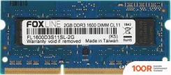 Оперативная память Foxline 8GB DDR3 SODIMM PC3-12800 FL1600D3S11L-8G (219647)