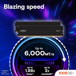 Оперативная память Crucial PRO 24ГБ DDR5 5600 МГЦ CP24G56C46U5 (219473)