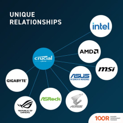 Оперативная память Crucial 16ГБ DDR5 5600 МГЦ CT16G56C46U5 (219263)