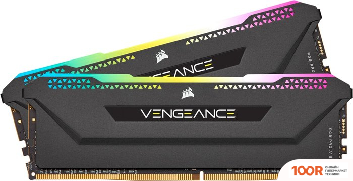 Оперативная память Corsair VENGEANCE RGB PRO SL 2X8ГБ DDR4 3200 МГЦ CMH16GX4M2E3200C16W (219229)