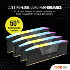 Оперативная память Corsair VENGEANCE RGB 4X48ГБ DDR5 5200 МГЦ CMH192GX5M4B5200C38 (219212)