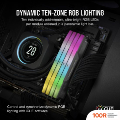 Оперативная память Corsair VENGEANCE RGB 2X48ГБ DDR5 6000 МГЦ CMH96GX5M2B6000Z30 (219208)