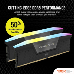 Оперативная память Corsair VENGEANCE RGB 2X48ГБ DDR5 5200 МГЦ CMH96GX5M2B5200C38 (219205)