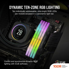 Оперативная память Corsair VENGEANCE RGB 2X32ГБ DDR5 6400 МГЦ CMH64GX5M2B6400C32 (219202)