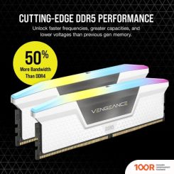 Оперативная память Corsair VENGEANCE RGB 2X32ГБ DDR5 5600 МГЦ CMH64GX5M2B5600C36W (219194)