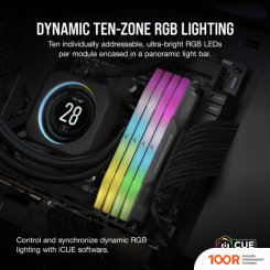 Оперативная память Corsair VENGEANCE RGB 2X16ГБ DDR5 6000 МГЦ CMH32GX5M2E6000Z36 (219178)