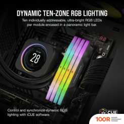 Оперативная память Corsair VENGEANCE RGB 2X16ГБ DDR5 6000 МГЦ CMH32GX5M2B6000C40 (219174)