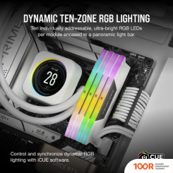 Оперативная память Corsair VENGEANCE RGB 2X16ГБ DDR5 6000 МГЦ CMH32GX5M2B6000C30W (219172)