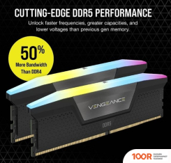 Оперативная память Corsair VENGEANCE RGB 2X16ГБ DDR5 5600 МГЦ CMH32GX5M2B5600C40 (219169)