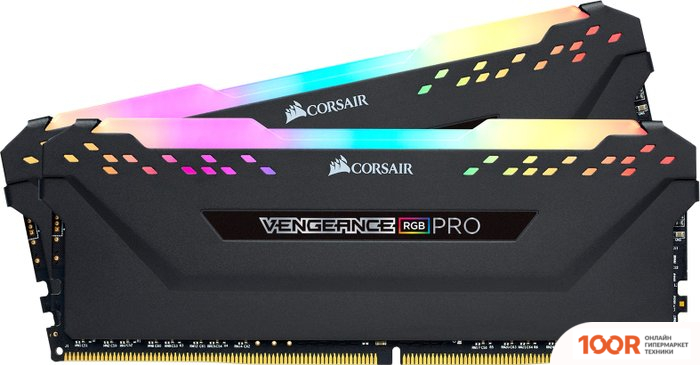 Оперативная память Corsair VENGEANCE PRO RGB 2X8GB DDR4 PC4-32000 CMW16GX4M2Z4000C18 (219162)