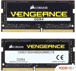 Оперативная память Corsair VENGEANCE 16GB DDR4 SODIMM PC4-19200 CMSX16GX4M1A2400 (219084)