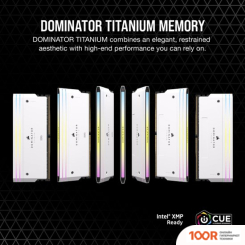 Оперативная память Corsair DOMINATOR TITANIUM RGB 4X16ГБ DDR5 6400 МГЦ CMP64GX5M4B6400C32W (219082)