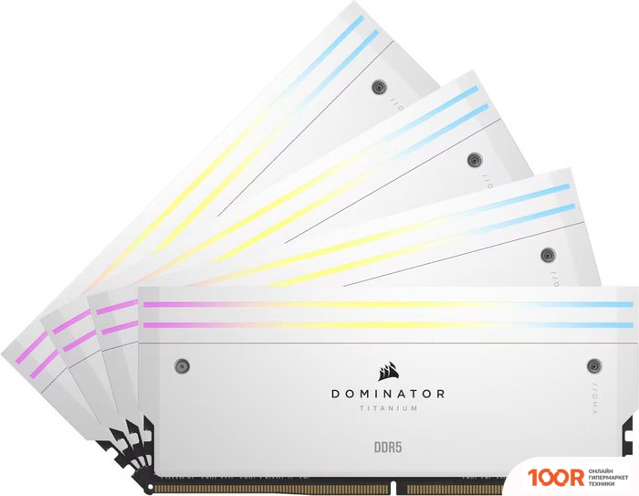 Оперативная память Corsair DOMINATOR TITANIUM RGB 4X16ГБ DDR5 6400 МГЦ CMP64GX5M4B6400C32W (219082)