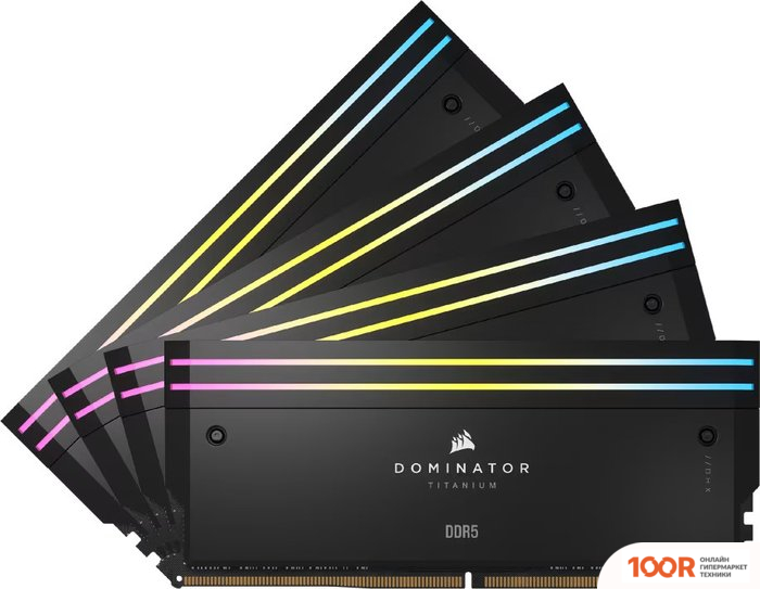Оперативная память Corsair DOMINATOR TITANIUM RGB 4X16ГБ DDR5 6400 МГЦ CMP64GX5M4B6400C32 (219081)
