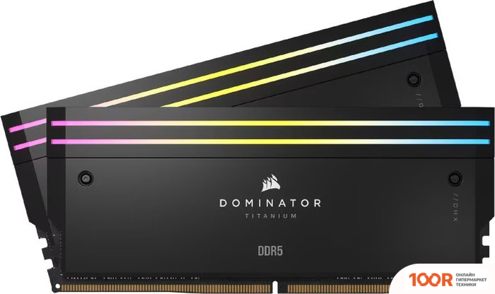 Оперативная память Corsair DOMINATOR TITANIUM RGB 2X32ГБ DDR5 6600 МГЦ CMP64GX5M2X6600C32 (219073)