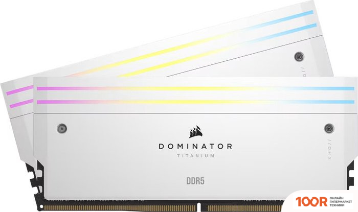 Оперативная память Corsair DOMINATOR TITANIUM RGB 2X32ГБ DDR5 6000 МГЦ CMP64GX5M2B6000C30W (219069)