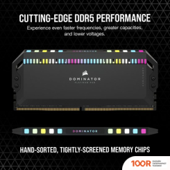 Оперативная память Corsair DOMINATOR PLATINUM RGB 2X32ГБ DDR5 6600 МГЦ CMT64GX5M2B6600C32 (219048)