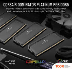 Оперативная память Corsair DOMINATOR PLATINUM RGB 2X32ГБ DDR5 6400 МГЦ CMT64GX5M2B6400C32 (219047)