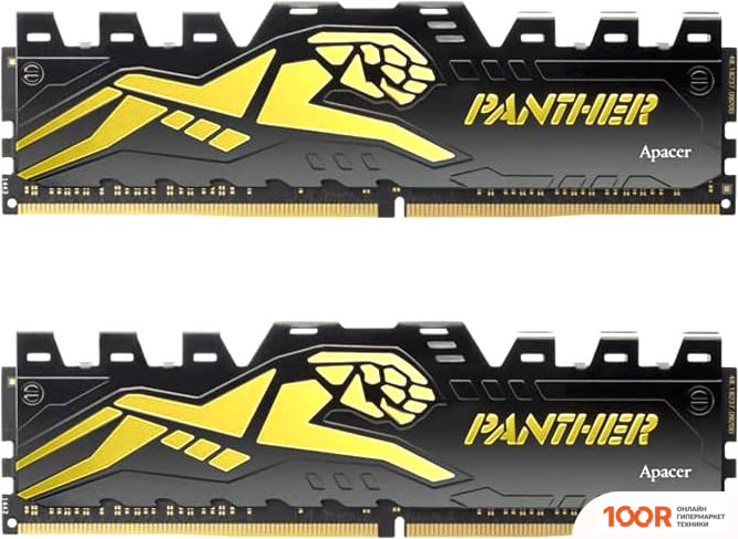 Оперативная память Apacer PANTHER GOLDEN 2X16ГБ DDR4 3200 МГЦ AH4U32G32C28Y7GAA-2 (218998)