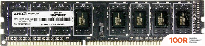 Оперативная память AMD R5 ENTERTAINMENT 4GB DDR3 PC3-12800 R534G1601U1S-U (218717)