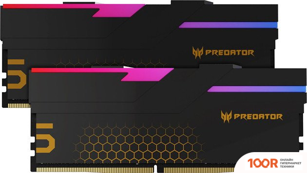 Оперативная память Acer PREDATOR HERMES RGB 2X32ГБ DDR5 6400 МГЦ BL.9BWWR.424 (218043)