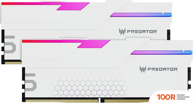 Оперативная память Acer PREDATOR HERMES RGB 2X32ГБ DDR5 6400 МГЦ BL.9BWWR.423 (218042)