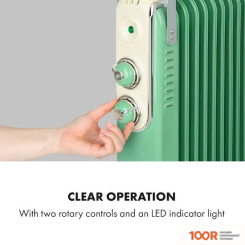 Klarstein THERMAXX RETROHEAT 2500W (ЗЕЛЕНЫЙ) (216887)