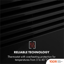 Klarstein HOT SPOT SLIMCURVE (ЧЕРНЫЙ) (216876)