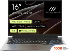 Ноутбук Machcreator VISION L16 SE GREY JJ00G500HRU (213895)