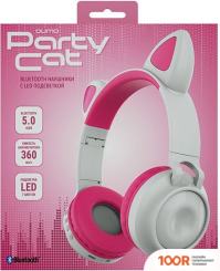Наушники QUMO PARTY CAT (БЕЛЫЙ/РОЗОВЫЙ) (188267)