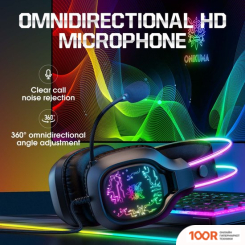 Наушники Onikuma X22 (ЧЕРНЫЙ) (187783)