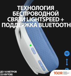 Наушники Logitech G435 LIGHTSPEED (БЕЛЫЙ/СИРЕНЕВЫЙ) (186965)