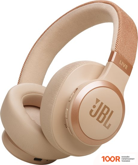 Наушники JBL LIVE 770NC (БЕЖЕВЫЙ/ЗОЛОТИСТЫЙ) (186311)
