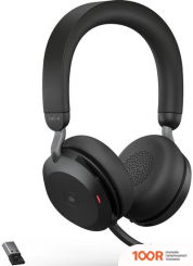 Наушники Jabra EVOLVE2 75 MS STEREO USB-A DESK (ЧЕРНЫЙ) (186198)
