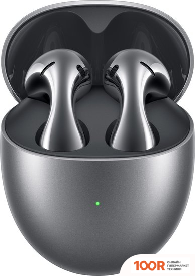 Наушники Huawei FREEBUDS 5 (МЕРЦАЮЩИЙ СЕРЕБРИСТЫЙ, МЕЖДУНАРОДНАЯ ВЕРСИЯ) (185878)