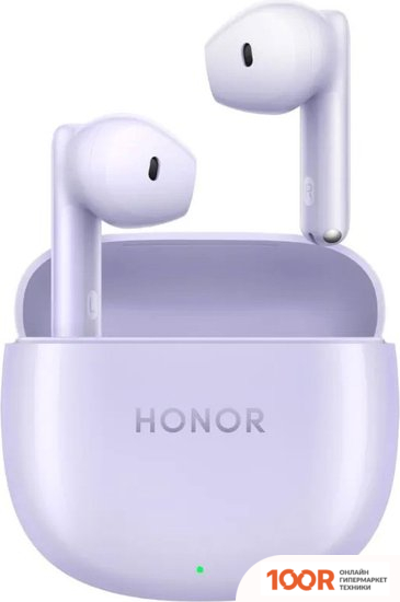 Наушники HONOR EARBUDS X6 (СИРЕНЕВЫЙ, МЕЖДУНАРОДНАЯ ВЕРСИЯ) (185819)
