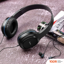 Наушники Hoco W24 (ЧЕРНЫЙ/СИНИЙ) (185647)