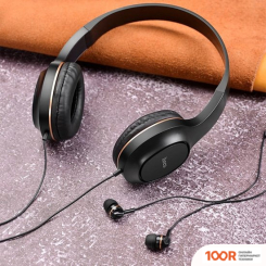 Наушники Hoco W24 (ЧЕРНЫЙ/ЗОЛОТИСТЫЙ) (185645)