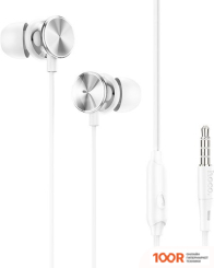 Наушники Hoco M96 (СЕРЕБРИСТЫЙ/БЕЛЫЙ) (185597)
