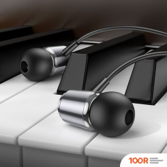 Наушники Hoco M108 (СЕРЕБРИСТЫЙ/ЧЕРНЫЙ) (185475)