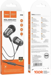 Наушники Hoco M108 (СЕРЕБРИСТЫЙ/ЧЕРНЫЙ) (185475)
