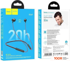 Наушники Hoco ES67 (ЧЕРНЫЙ/КРАСНЫЙ) (185216)