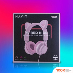 Наушники Havit H225D (РОЗОВЫЙ) (184892)