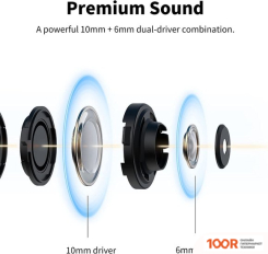 Наушники Edifier W240TN (ЧЕРНЫЙ) (184273)