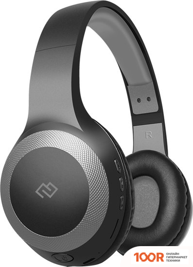 Наушники Digma BT-15 (ЧЕРНЫЙ/СЕРЫЙ) (184036)