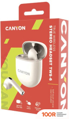 Наушники Canyon TWS-6 (БЕЖЕВЫЙ) (183657)